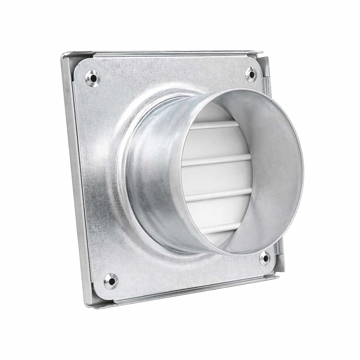 Slika Gravitaciona ventilaciona rešetka 150x150/125 mm bela